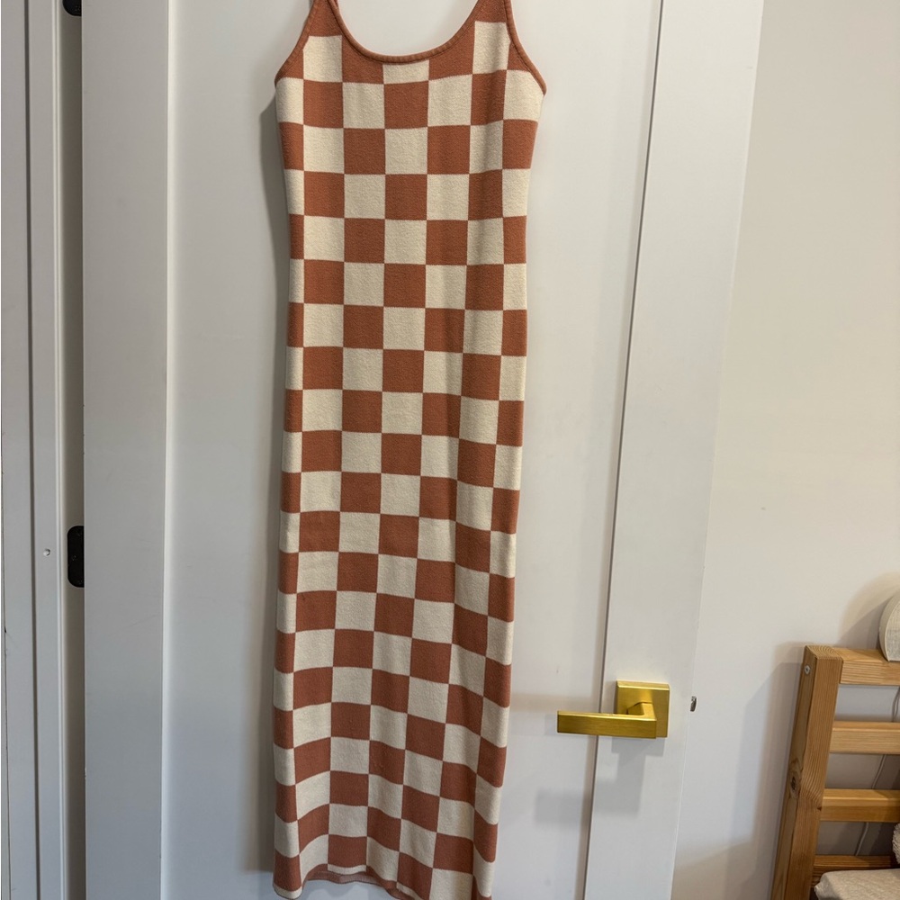 Checkered Sleeveless Dress